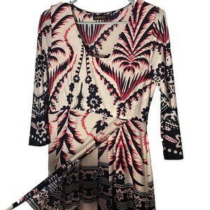 Reborn Floral Printed Long Sleeve Maxi Dress‎ Size Medium